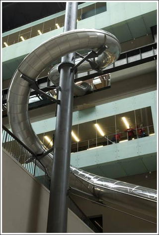 Illustration for article titled Awesome Tube Slide Should Replace Stairs